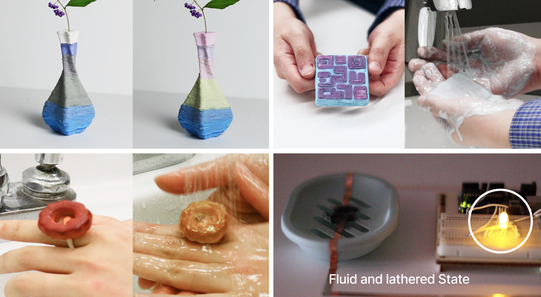 Cover image for Interactive 3D-Printed Soap: Exploring Biodegradable and Ephemeral Material Interactions